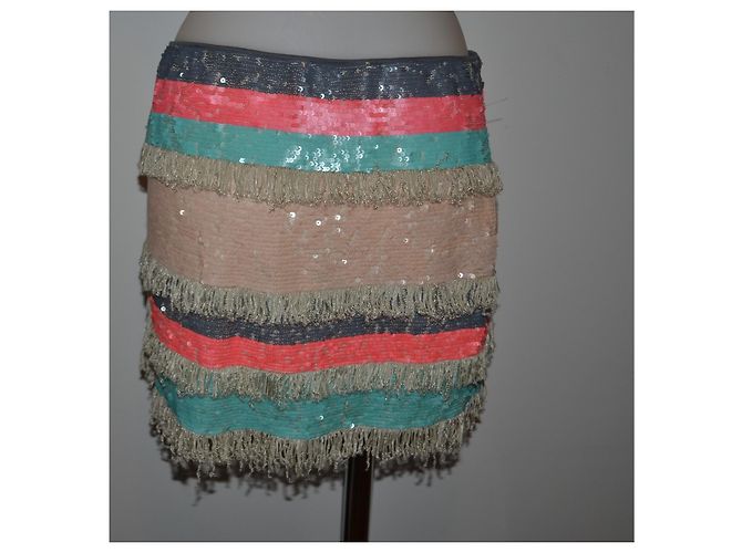Minifalda Zara con lentejuelas Multicolor - vista 3