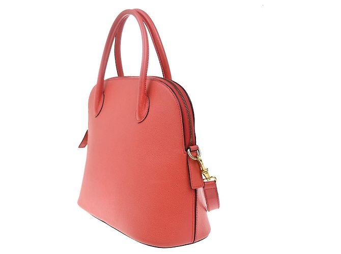 Céline Celine Vintage Convertible Bowler in pelle Medium Rosso - vista 3