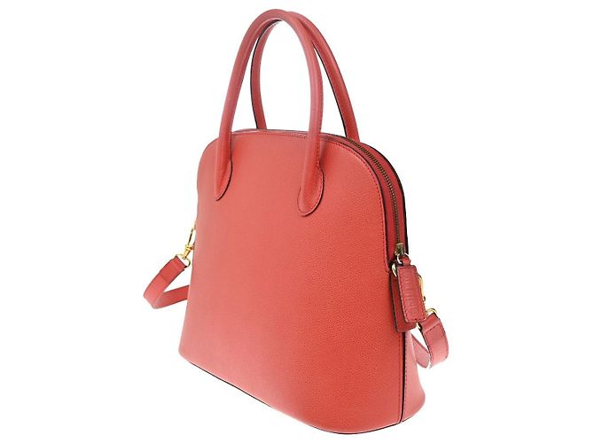 Céline Celine Vintage Convertible Bowler in pelle Medium Rosso - vista 4