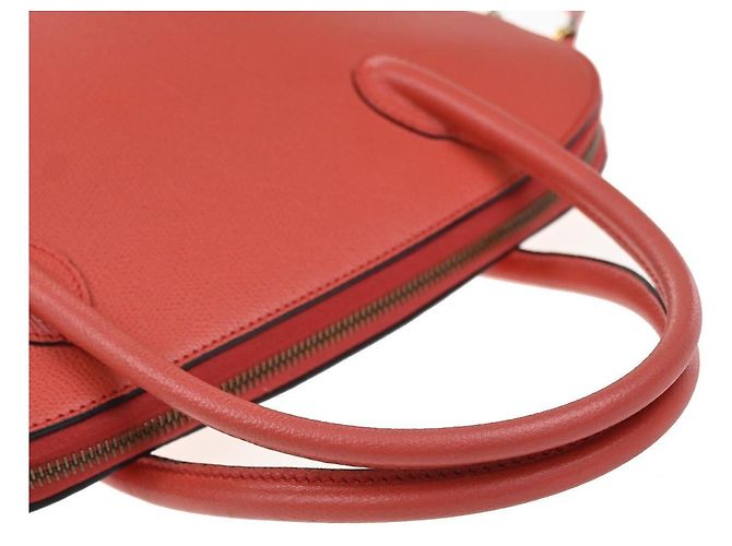 Céline Celine Vintage Convertible Bowler in pelle Medium Rosso - vista 7