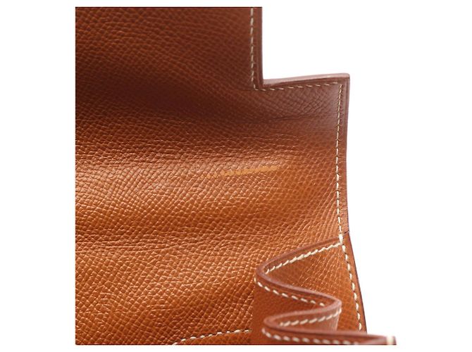Borsa Hermès Kelly 32 Marrone Beige - vista 13