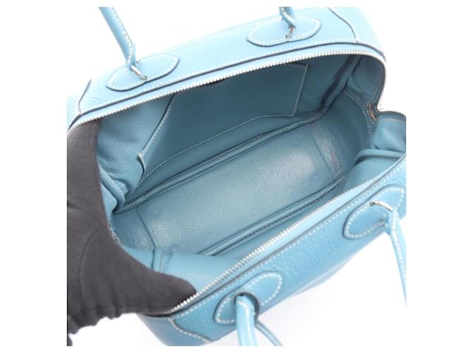 Borsa Hermès Omnibus PM Blu - vista 3