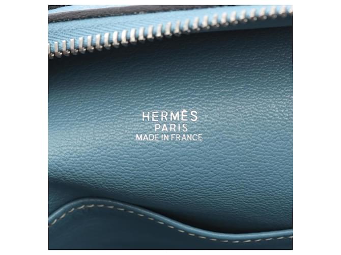 Borsa Hermès Omnibus PM Blu - vista 4