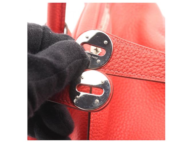 Borsa a Spalla Hermès Lindy 30 Rosa - vista 10
