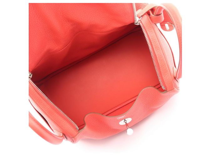 Borsa a Spalla Hermès Lindy 30 Rosa - vista 3