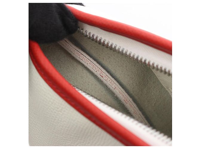Hermès Trim 31 Schultertasche Weiß Rot - Ansicht 11