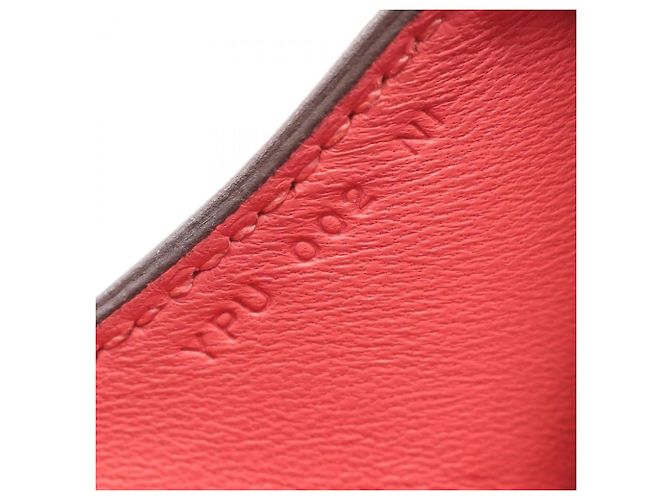 Borsa a Spalla Hermès Trim 24 Duo in Pelle Evercalf Rosa - vista 5