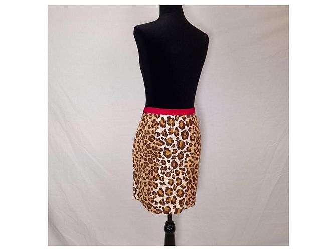 Moschino Cheap And Chic Minigonna leopardata Moschino vintage anni '90 - vista 2