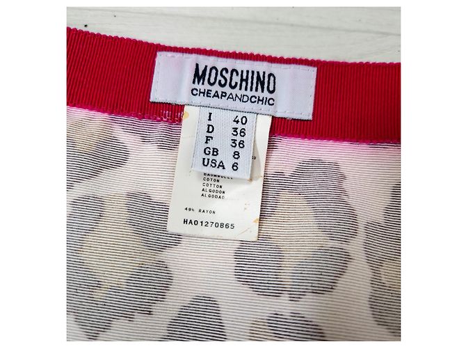 Moschino Cheap And Chic Minigonna leopardata Moschino vintage anni '90 - vista 4