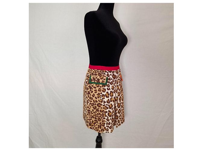 Moschino Cheap And Chic Minigonna leopardata Moschino vintage anni '90 - vista 7