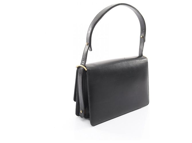 Céline Borsa a Spalla in Pelle Celine Nero - vista 2