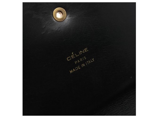 Céline Borsa a Spalla in Pelle Celine Nero - vista 4