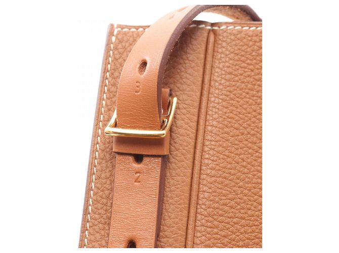 Borsa a Spalla/Mano Hermès Hermès Perspective Cavaliere 21 Marrone D'oro - vista 8