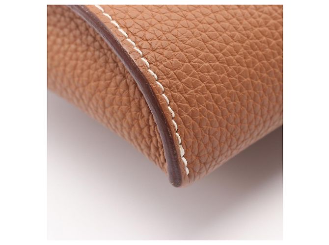 Borsa a Spalla Vide Poche Hermès Marrone D'oro - vista 6