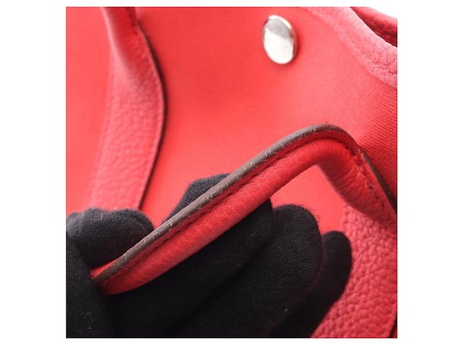 Borsa Tote Hermès Garden Party TPM Rosso - vista 11