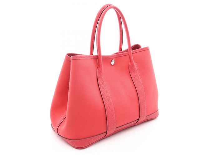 Borsa Tote Hermès Garden Party TPM Rosso - vista 2