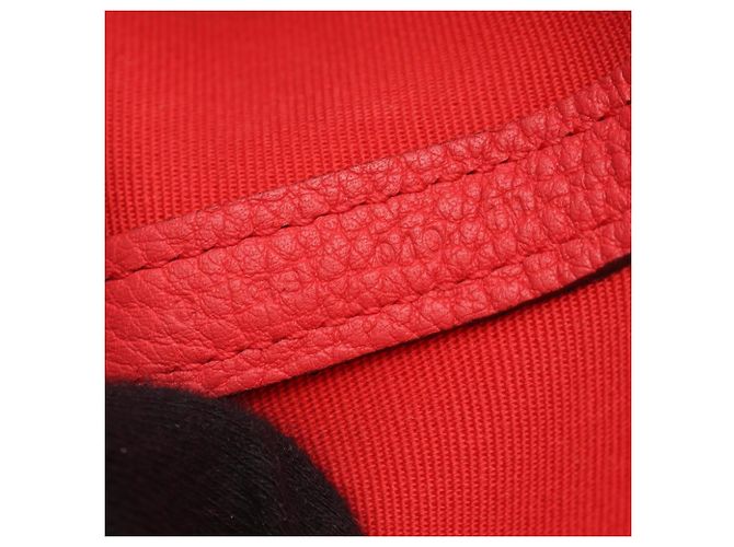 Borsa Tote Hermès Garden Party TPM Rosso - vista 5