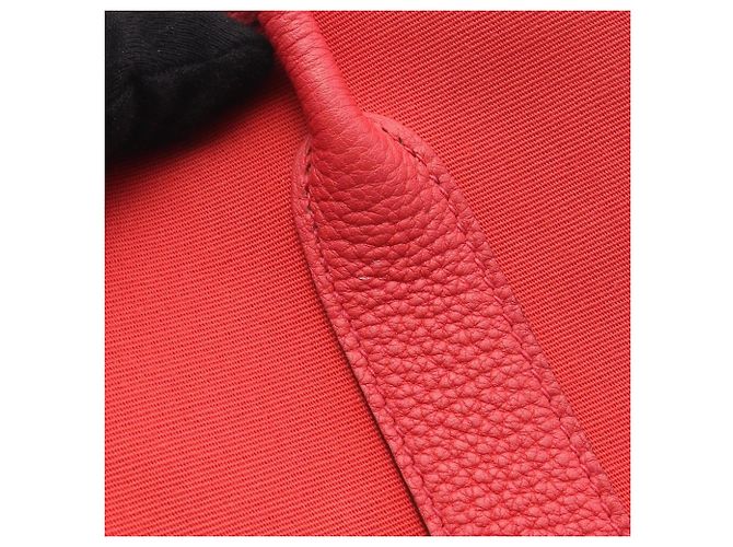 Borsa Tote Hermès Garden Party TPM Rosso - vista 6