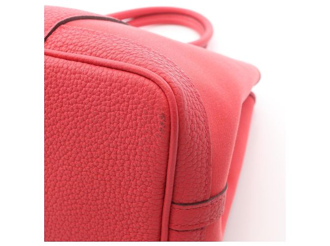 Borsa Tote Hermès Garden Party TPM Rosso - vista 8