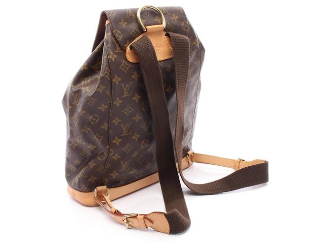 Zaino/borsa Louis Vuitton Montsouris GM Marrone - vista 2