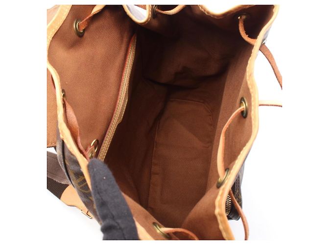 Zaino/borsa Louis Vuitton Montsouris GM Marrone - vista 3
