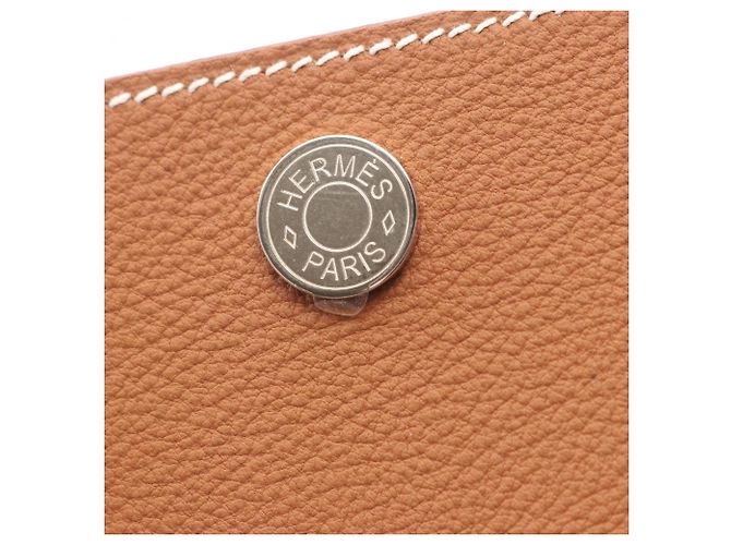 Borsa a Spalla Hermès Hermès Perspective Cavaliere 21 Marrone D'oro - vista 8