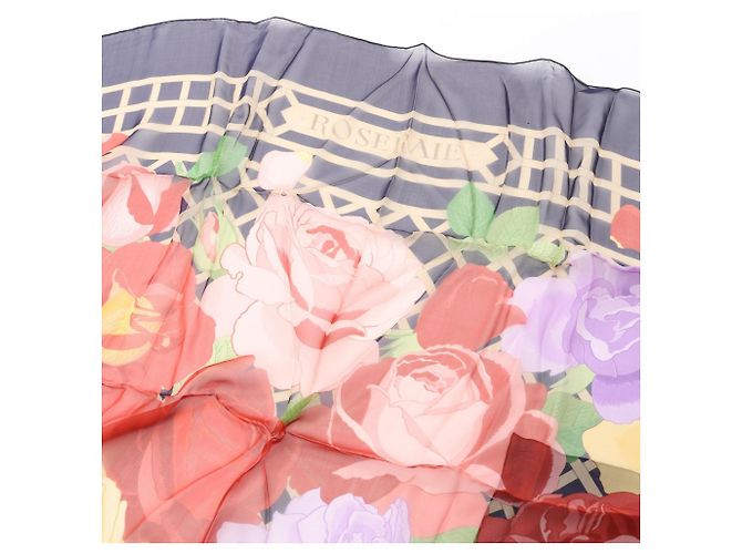 Hermès Carré 140 Foulard in Seta Blu Navy Multicolore - vista 2