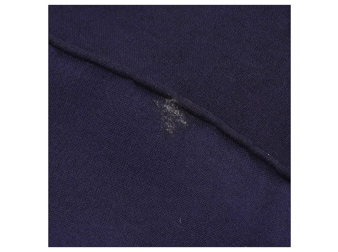 Hermès Carré 140 Foulard in Seta Blu Navy Multicolore - vista 6