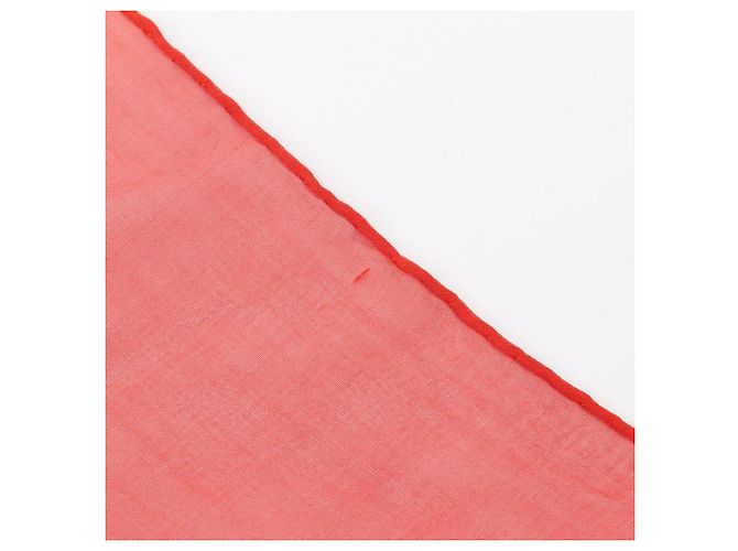Sciarpa Carré 140 Rosérie in Mussola Hermès Rosso Multicolore - vista 6