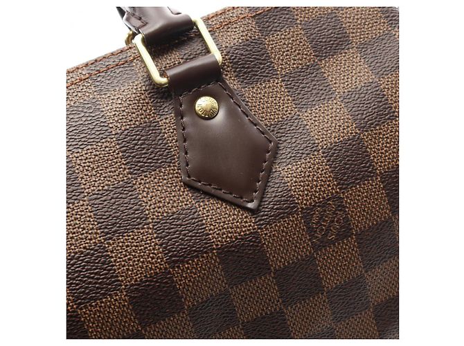 Borsa Louis Vuitton Speedy 30 Marrone Damier ebene - vista 10