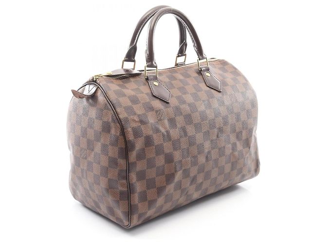 Borsa Louis Vuitton Speedy 30 Marrone Damier ebene - vista 2