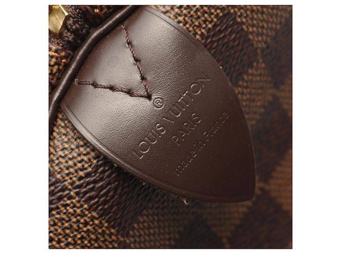Borsa Louis Vuitton Speedy 30 Marrone Damier ebene - vista 4