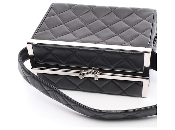Borsa Matelassé Chanel Nero - vista 9