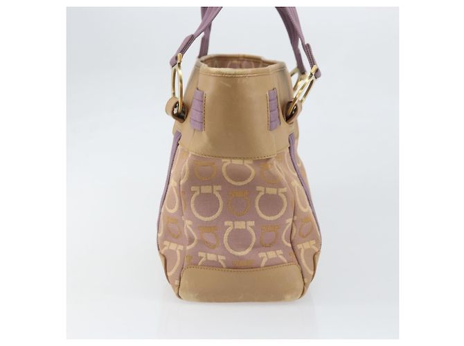 Borsa Gancini in tela Salvatore Ferragamo Porpora - vista 4