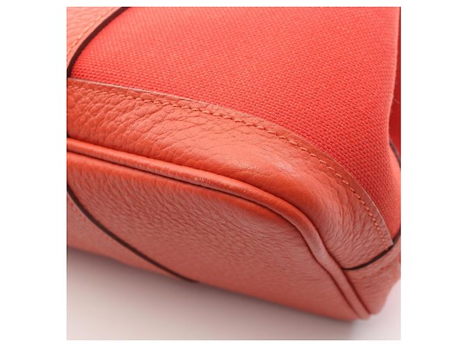 Sac Tote Hermès Garden Party TPM Rouge - vue 8