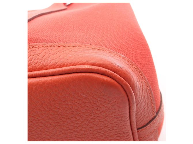 Sac Tote Hermès Garden Party TPM Rouge - vue 9