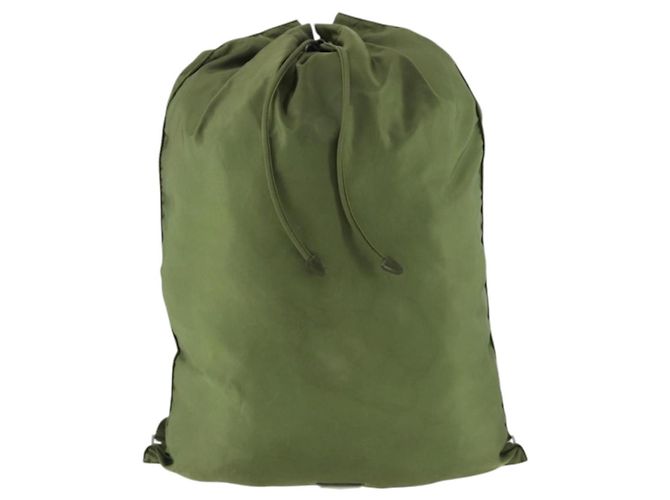 PRADA Backpack Nylon Khaki Silver Auth bs32692 Silvery - view 13