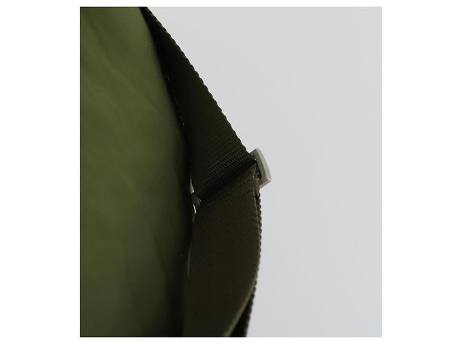 PRADA Backpack Nylon Khaki Silver Auth bs32692 Silvery - view 9