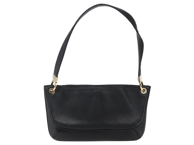 Borsa a Spalla Salvatore Ferragamo in Pelle Oro Nero Auth ka2367 D'oro - vista 13