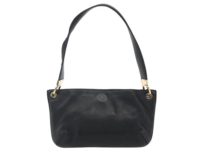 Borsa a Spalla Salvatore Ferragamo in Pelle Oro Nero Auth ka2367 D'oro - vista 2