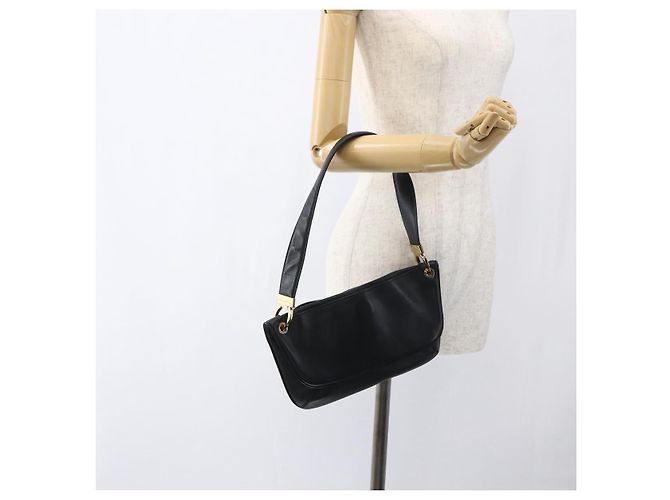 Borsa a Spalla Salvatore Ferragamo in Pelle Oro Nero Auth ka2367 D'oro - vista 20