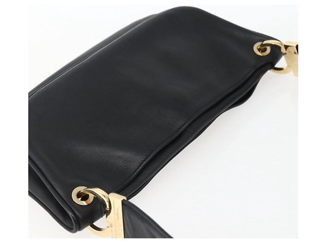 Borsa a Spalla Salvatore Ferragamo in Pelle Oro Nero Auth ka2367 D'oro - vista 6
