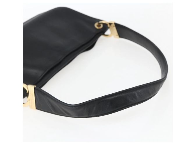 Borsa a Spalla Salvatore Ferragamo in Pelle Oro Nero Auth ka2367 D'oro - vista 7