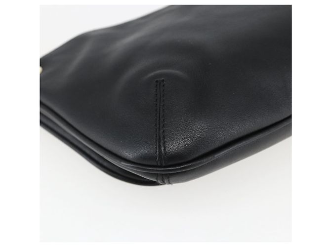 Borsa a Spalla Salvatore Ferragamo in Pelle Oro Nero Auth ka2367 D'oro - vista 9