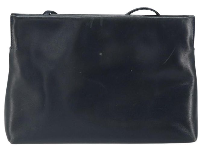 Borsa a Spalla Salvatore Ferragamo in Pelle Blu Navy Oro Auth bs33229 D'oro - vista 2