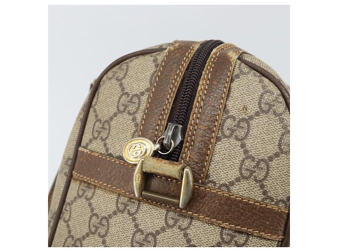Borsa Sherry Line GG Supreme Web di GUCCI in PVC beige 002 115 6697 4023 Auth BA10364 - vista 10