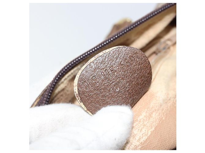 Borsa Sherry Line GG Supreme Web di GUCCI in PVC beige 002 115 6697 4023 Auth BA10364 - vista 12