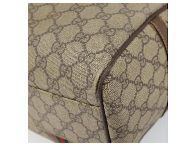 Borsa Sherry Line GG Supreme Web di GUCCI in PVC beige 002 115 6697 4023 Auth BA10364 - vista 15