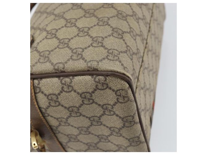 Borsa Sherry Line GG Supreme Web di GUCCI in PVC beige 002 115 6697 4023 Auth BA10364 - vista 16
