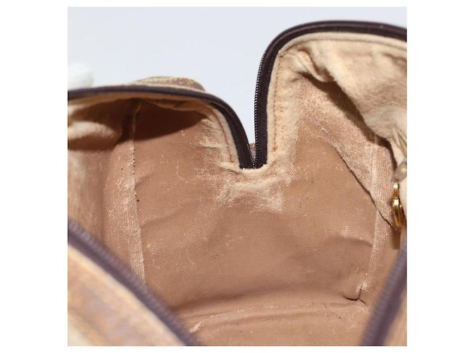Borsa Sherry Line GG Supreme Web di GUCCI in PVC beige 002 115 6697 4023 Auth BA10364 - vista 20